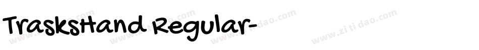 TrasksHand Regular字体转换